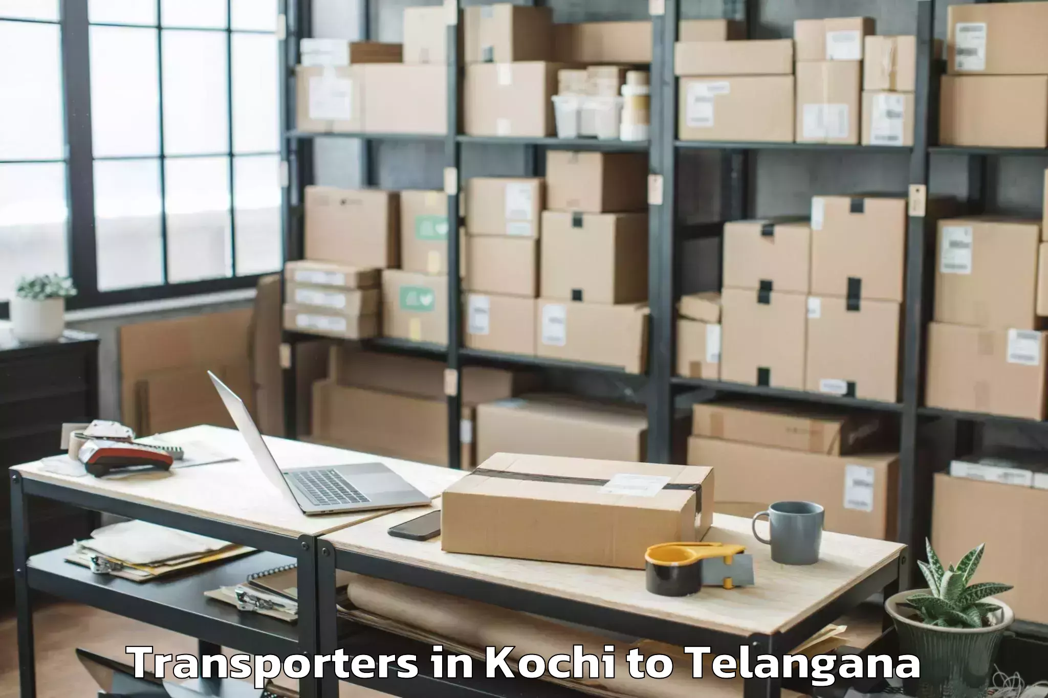 Top Kochi to Nelakondapalle Transporters Available